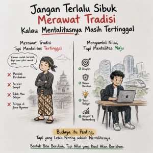 Jangan Terlalu Sibuk Merawat Tradisi Kalau Mentalitasnya Masih Tertinggal