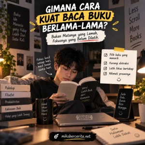 Gimana Cara Kuat Baca Buku Berlama-lama? Bukan Matanya yang Lemah, Fokusnya yang Belum Dilatih