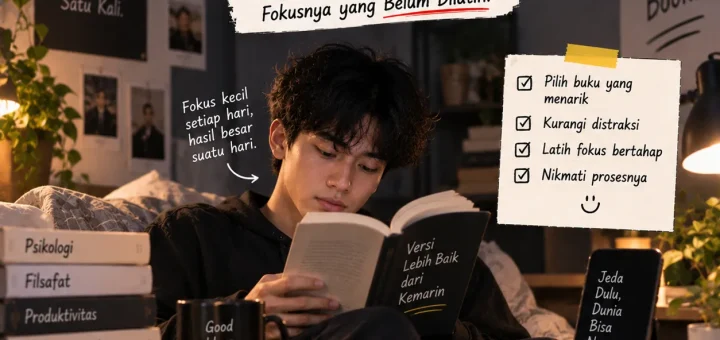 Gimana Cara Kuat Baca Buku Berlama-lama? Bukan Matanya yang Lemah, Fokusnya yang Belum Dilatih
