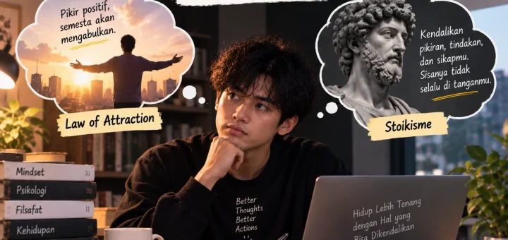 Apakah Stoikisme Bertentangan dengan Law of Attraction? Ketika Pikiran Tidak Bisa Memaksa Semesta Mengabulkan Keinginan