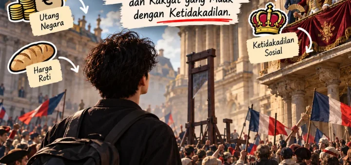 Kenapa Revolusi Prancis Bisa Meledak? Utang Negara, Harga Roti, dan Rakyat yang Muak dengan Ketidakadilan