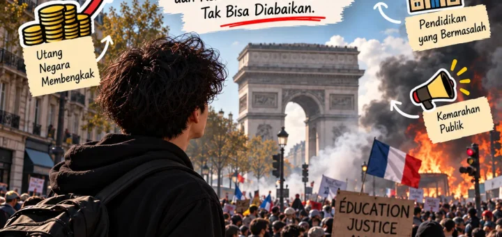 Prancis Memanas pada 2026- Utang Negara, Sekolah yang Bermasalah, dan Kemarahan Publik yang Tak Bisa Diabaikan