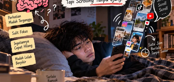 Aktivitas Apa yang Paling Cepat Membuat Otak Tumpul Tanpa Kita Sadari? Bukan Rebahan, Tapi Scrolling Tanpa Ujung